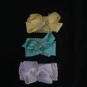 Three baby bows